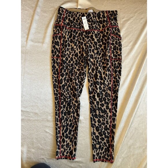 NEW Chico's Zenergy So Slimming Leopard Animal Print Legging Pant Size 2 (12/14) - Picture 3 of 11